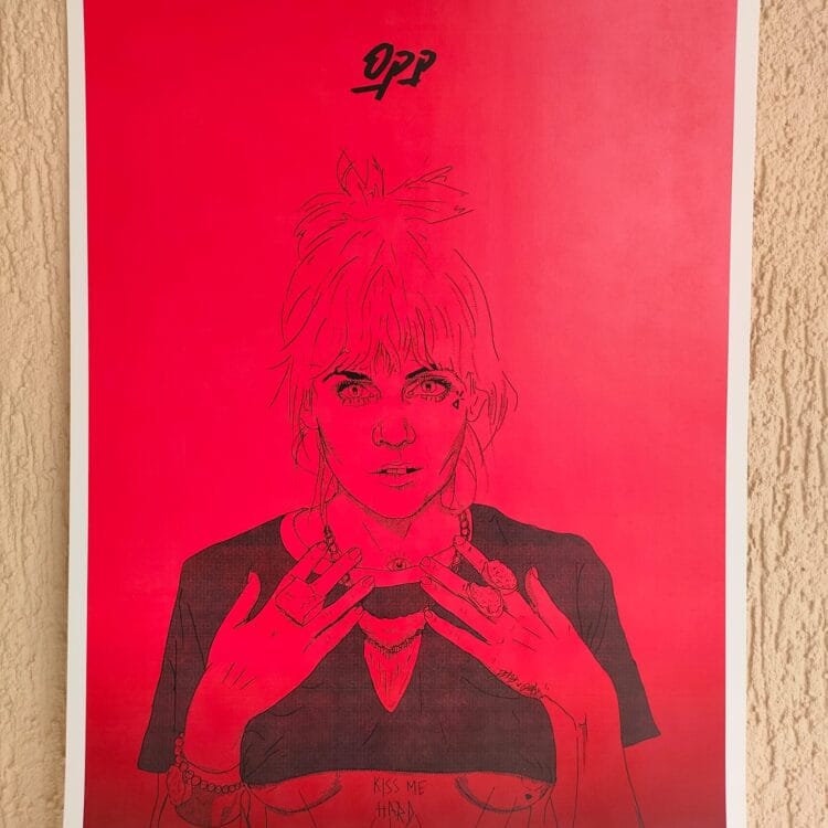 Print Posing lady 12