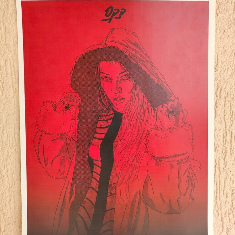 Print Posing lady 10