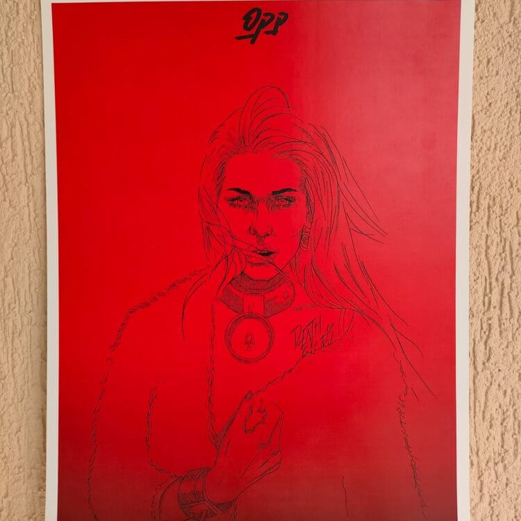 Print Posing lady 11