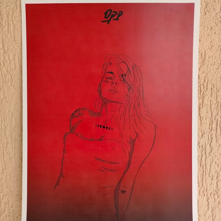 Print Posing lady 8