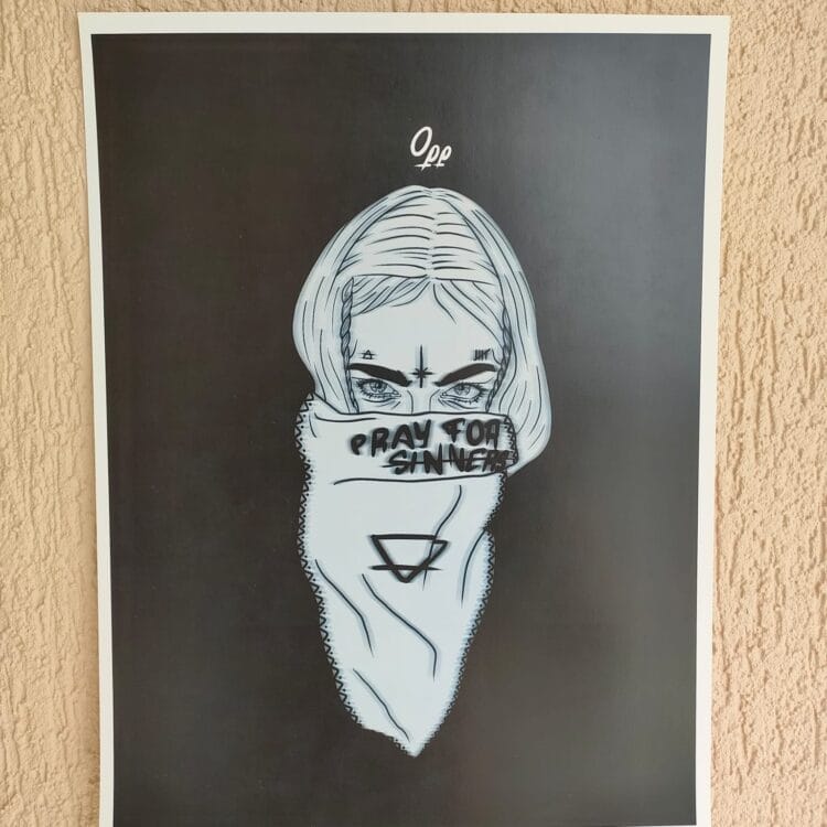Print pray for sinners