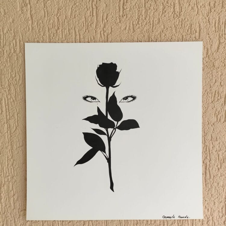 Print Rosa negra