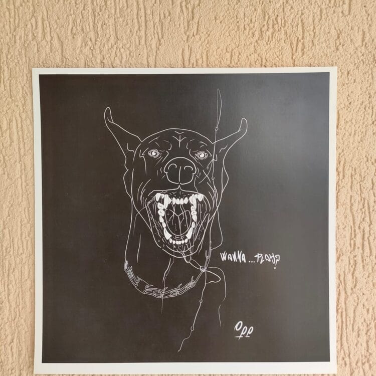 Print Cuidado con el perro
