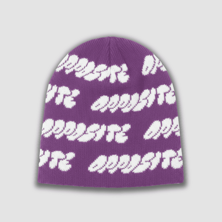 Gorro Opposite Hands Knit Morado