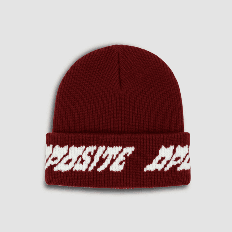 Gorro Básico Jacquard Opposite Hands Burdeos