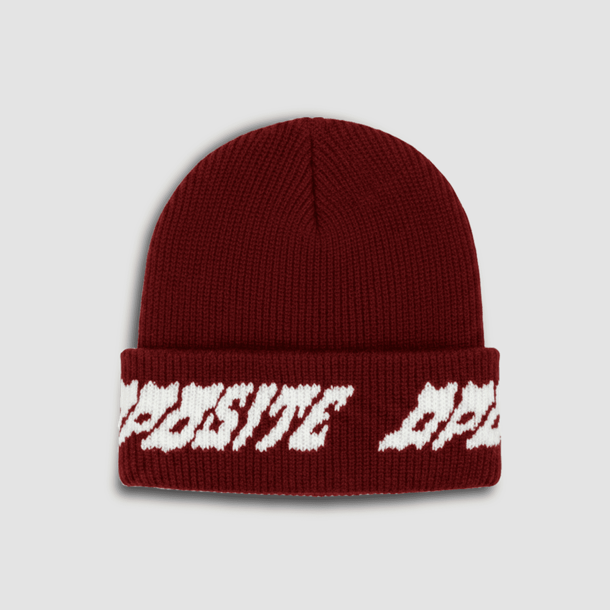 Gorro Básico Jacquard Opposite Hands Burdeos